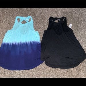 Set of 2 Old Navy luxe tank tops girls size 8 EUC & NWT